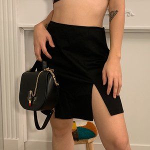 Vintage slit short skirt